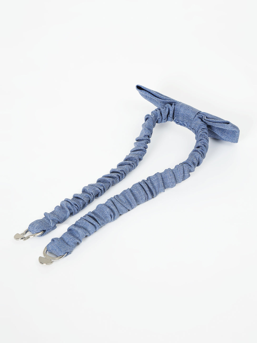 Boy's Cotton Bow Tie in Chambray Blue - Classic