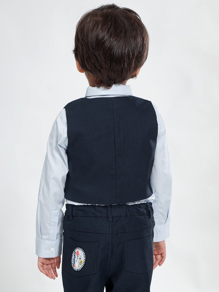 Boy's Formal Vest in Navy Blue - Peter Rabbit