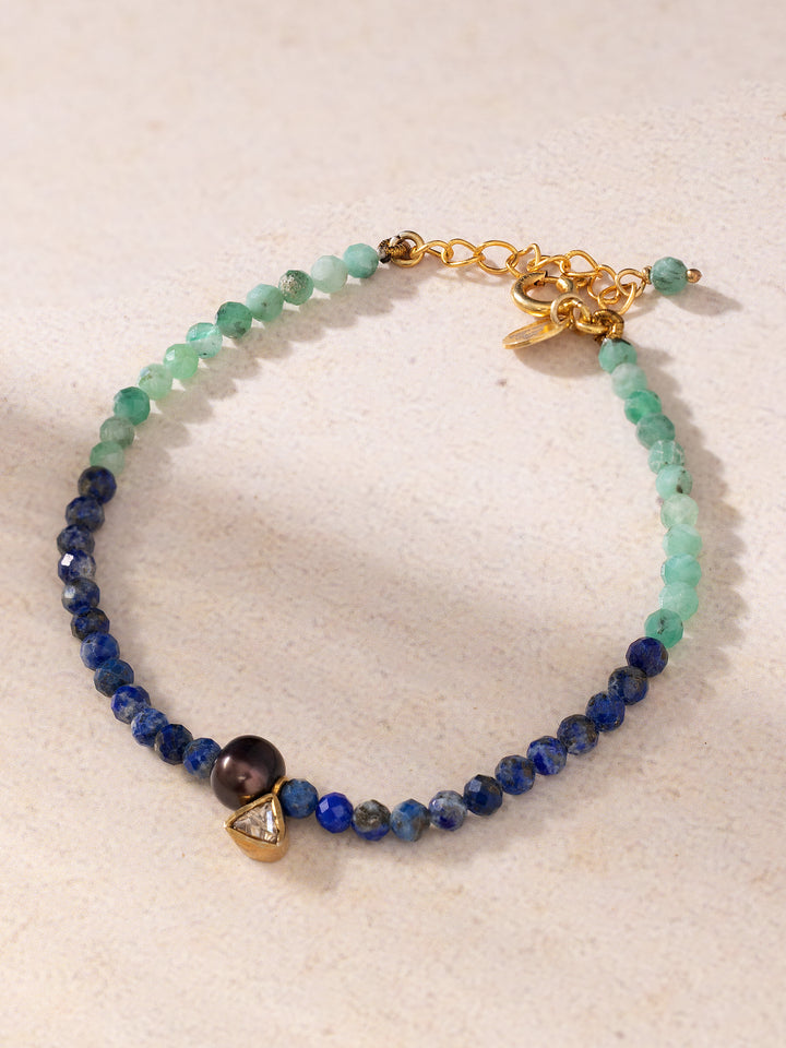 May Birthstone Mom Bracelet