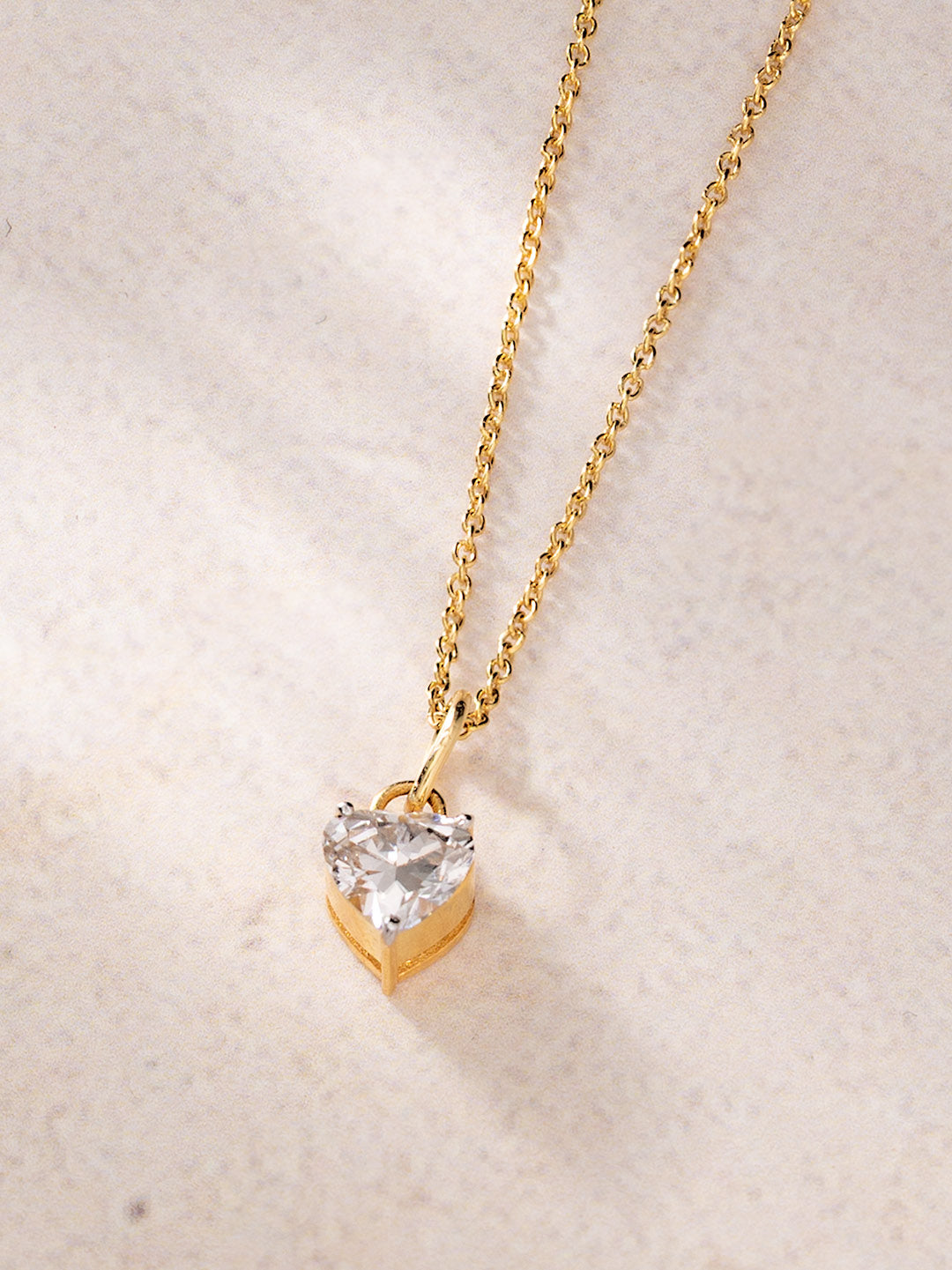 The Little Love Pendant | 0.30 CT Heart Solitaire Lab Grown Diamond Pendant in 9KT Gold