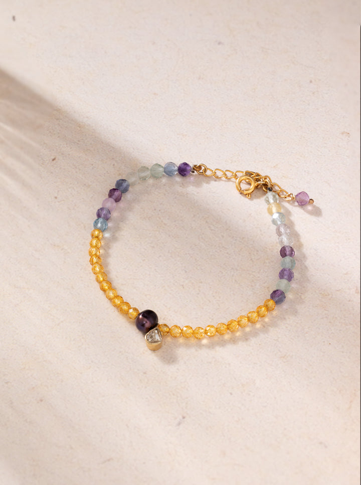June Birthstone Mom Bracelet