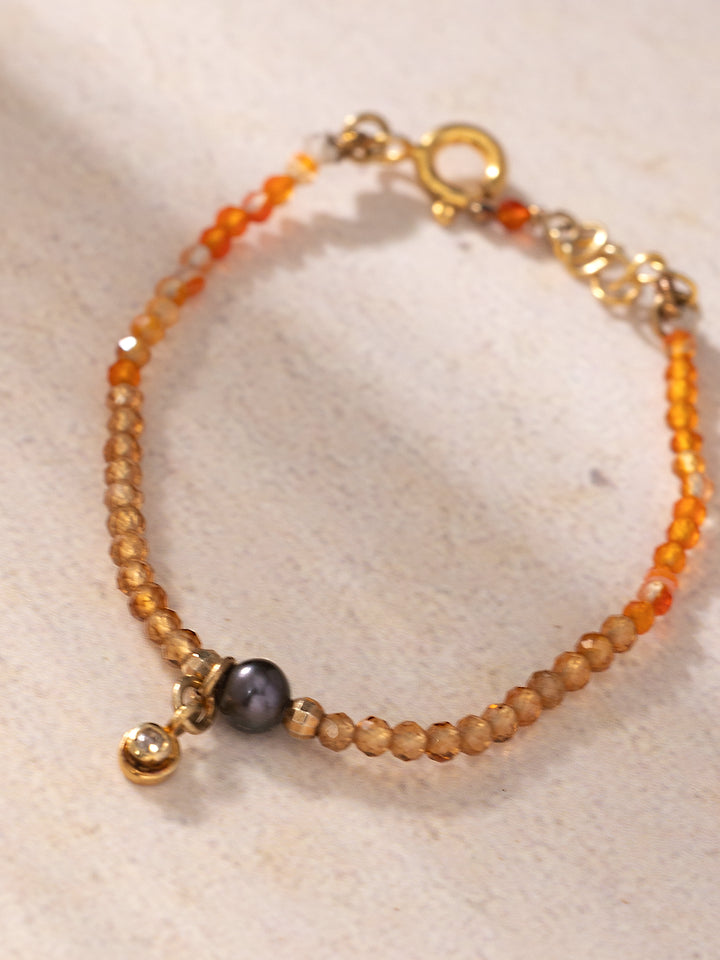 August Birthstone Baby Bracelet
