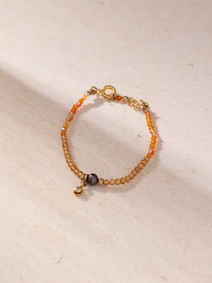 August Birthstone Baby Bracelet