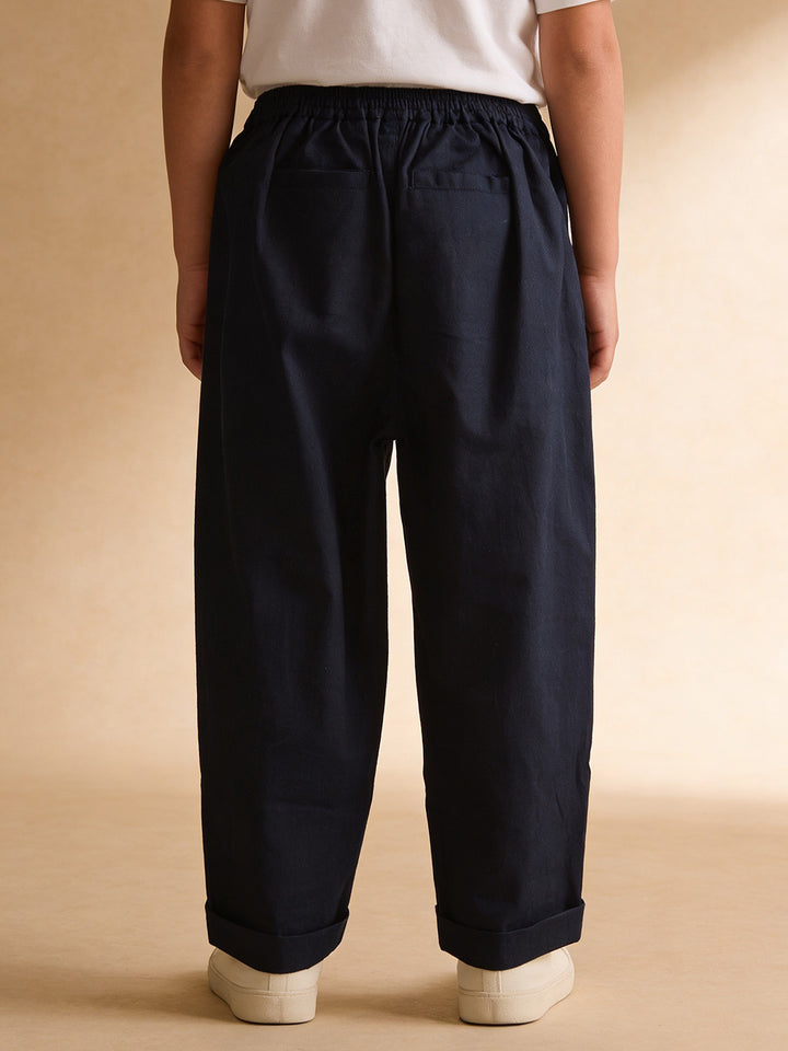 Unisex Color Block Kids Pants