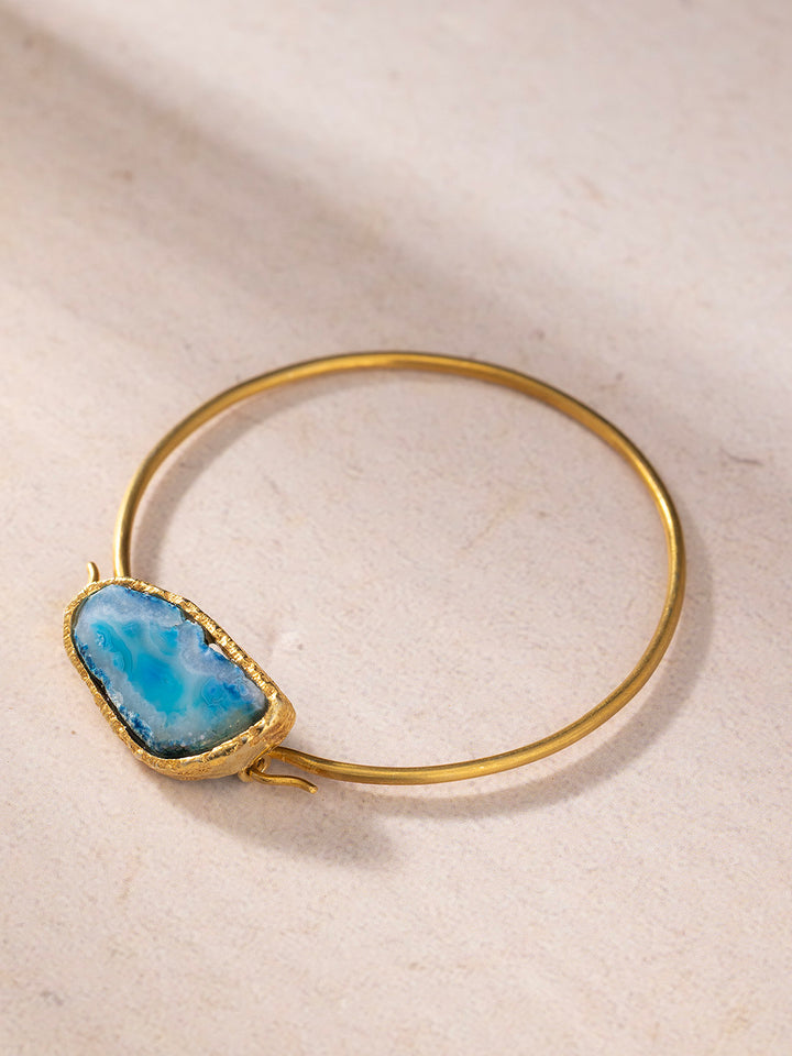 Calm & Clarity Bangle - Gold Plated