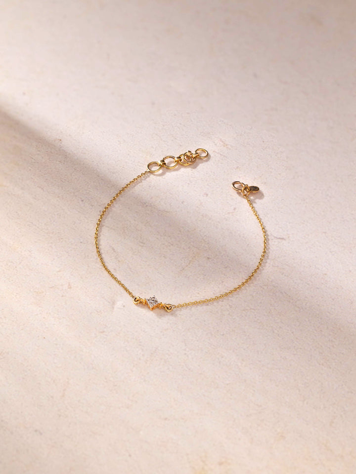 Diamond Gold Baby Bracelet – 14KT