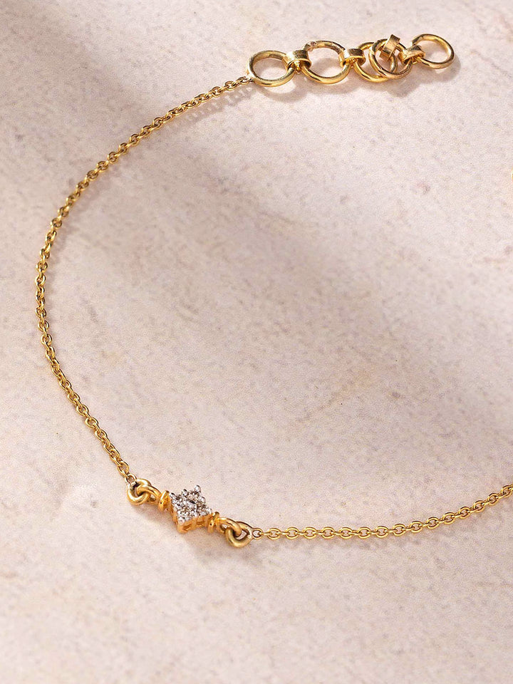 Diamond Gold Baby Bracelet – 14KT