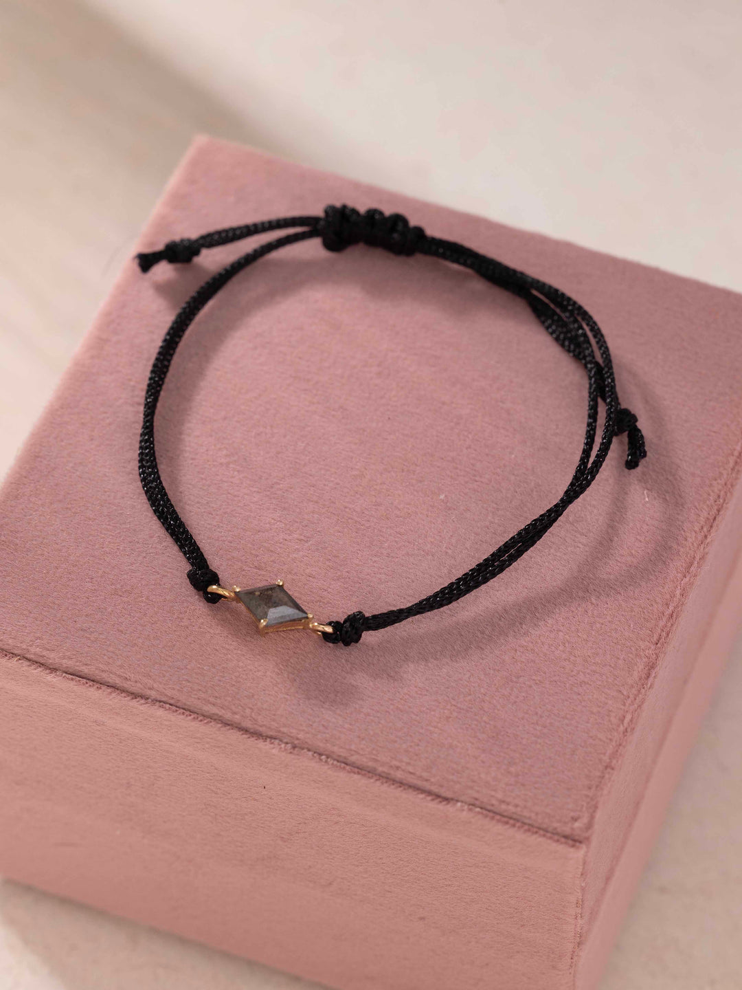 14K Gold Baby Evil Eye Bracelet - Black Diamond Newborn Protection Gift