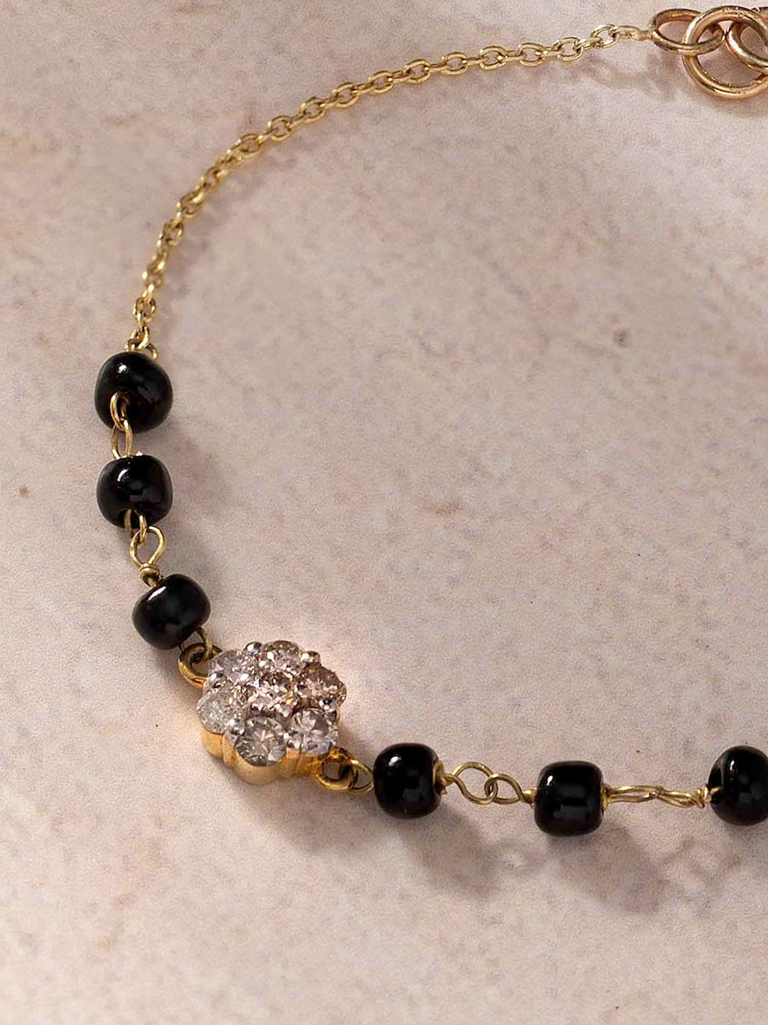 14K Gold Diamond Evil Eye Nazariya for Newborn Baby
