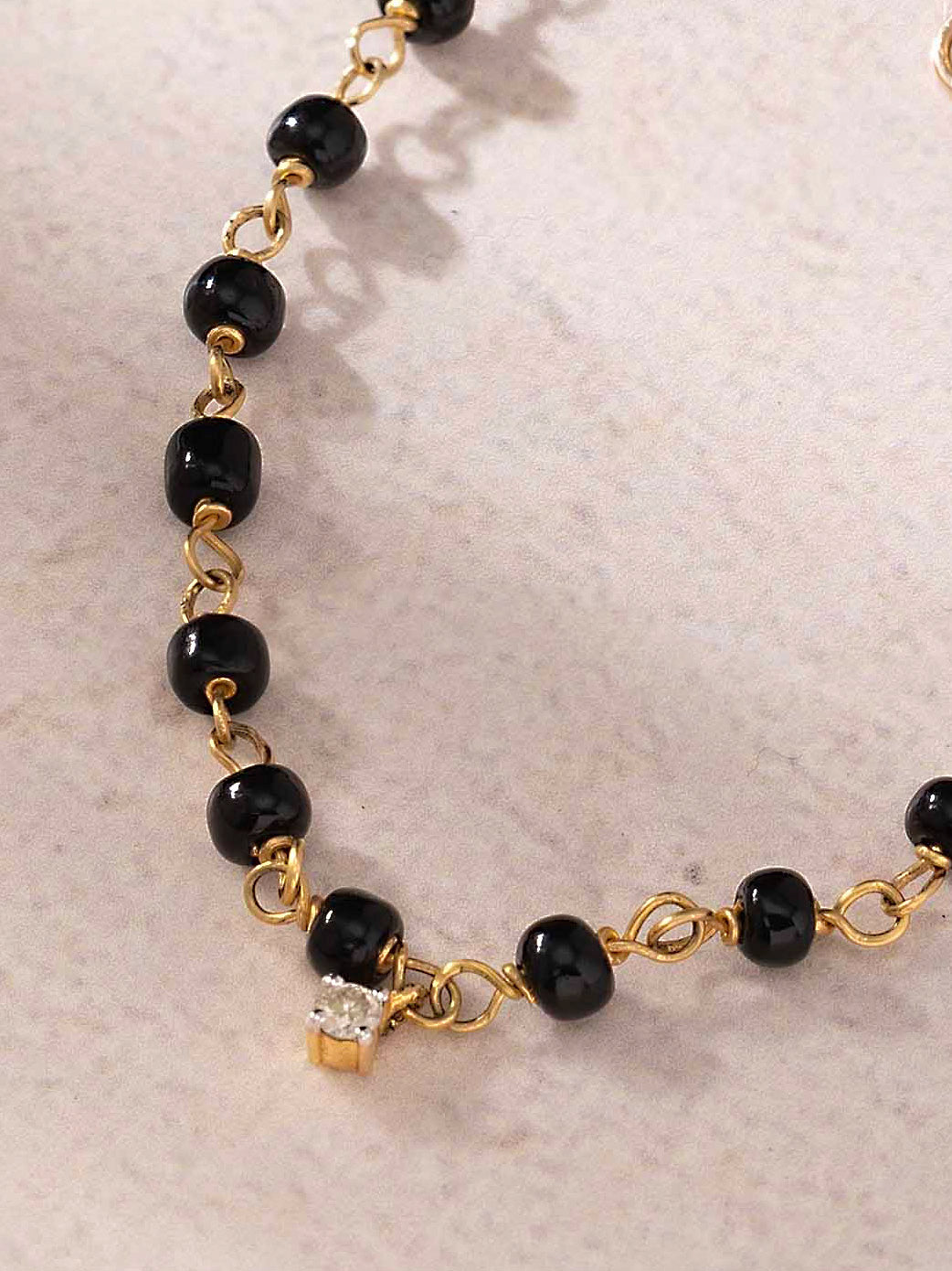 Diamond & Gold Evil Eye - Baby Bracelet