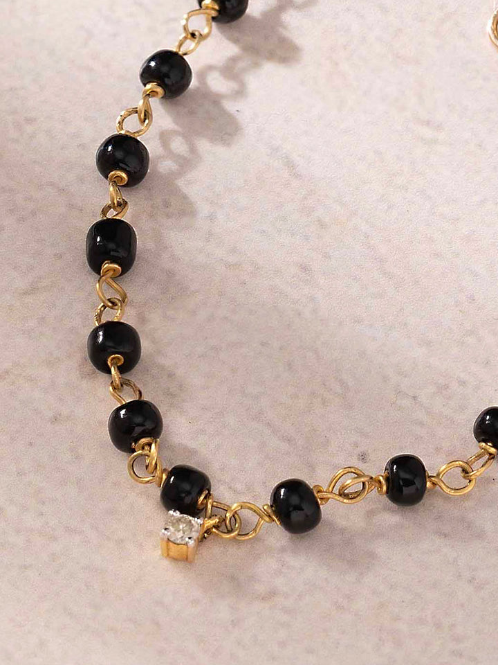 Diamond & Gold Evil Eye - Baby Bracelet