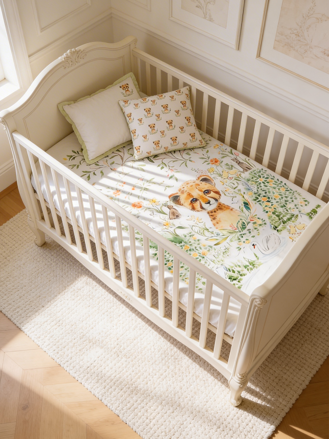 LITTLE LEO BED SHEET SET WITH 2 PILLOW COVER