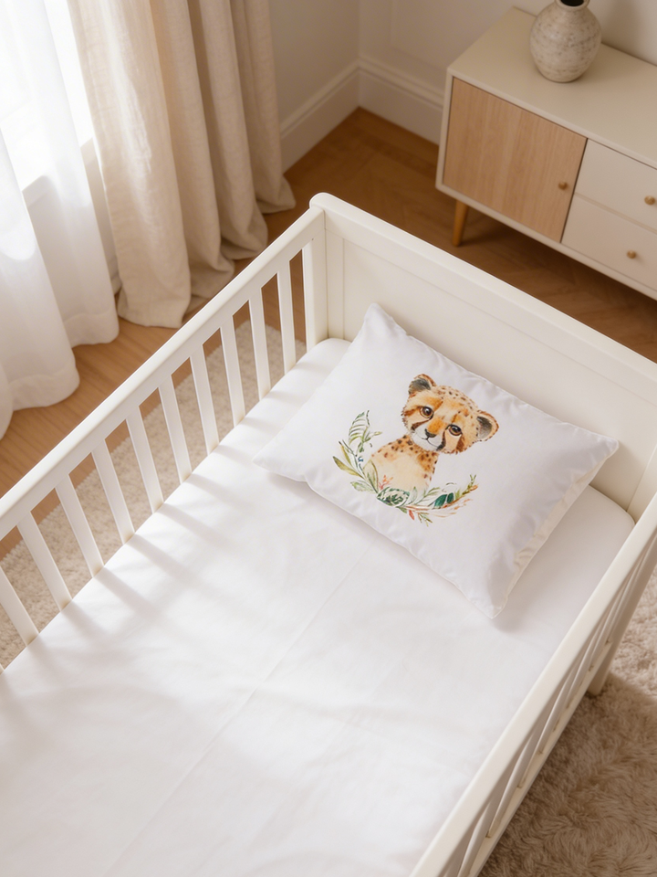 Little Leo Bedsheet & Pillow Set | Supima Cotton Baby Bedding