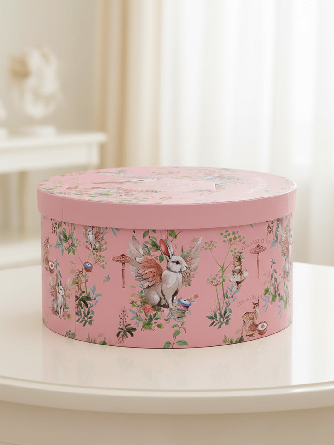 BLUSH BUNNY CIRCULAR BOX
