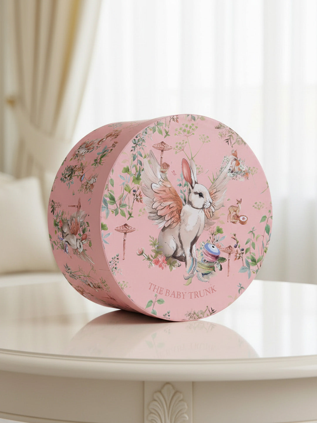 BLUSH BUNNY CIRCULAR BOX