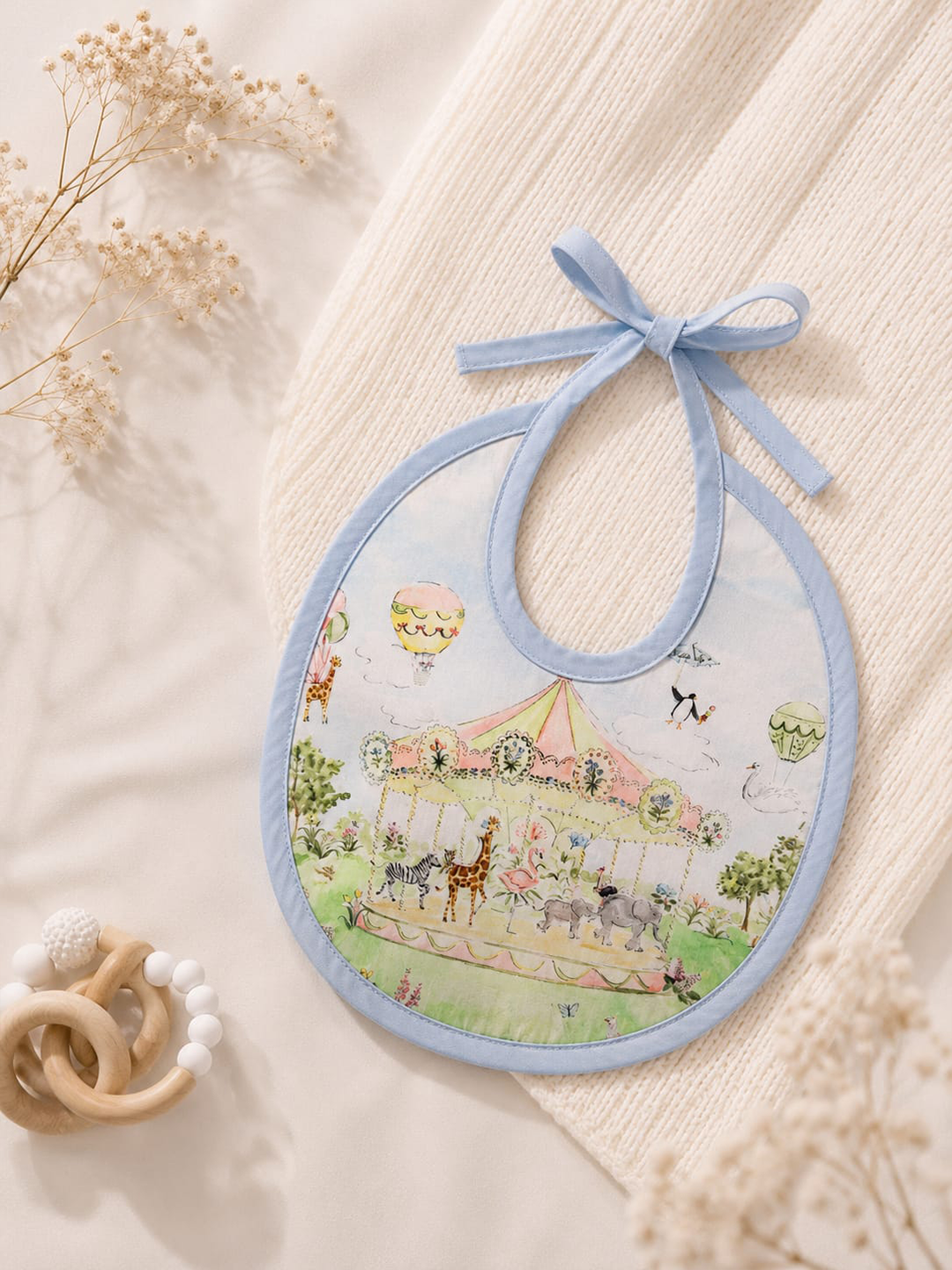 Baby Bib - Carnival Carousel