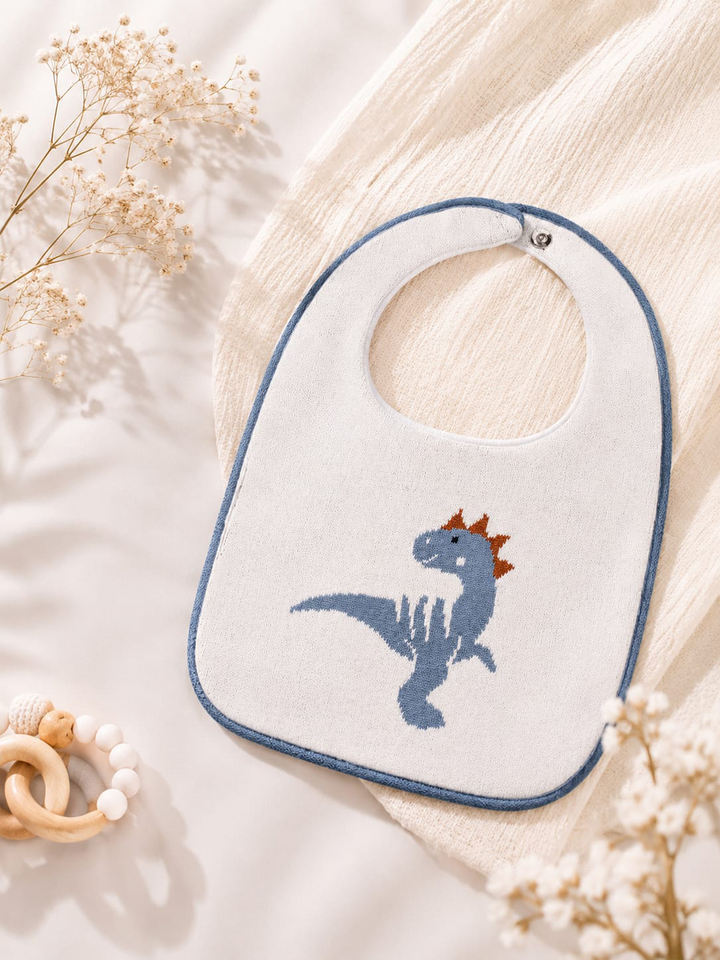 Baby Bib -Dinosaur Knitted