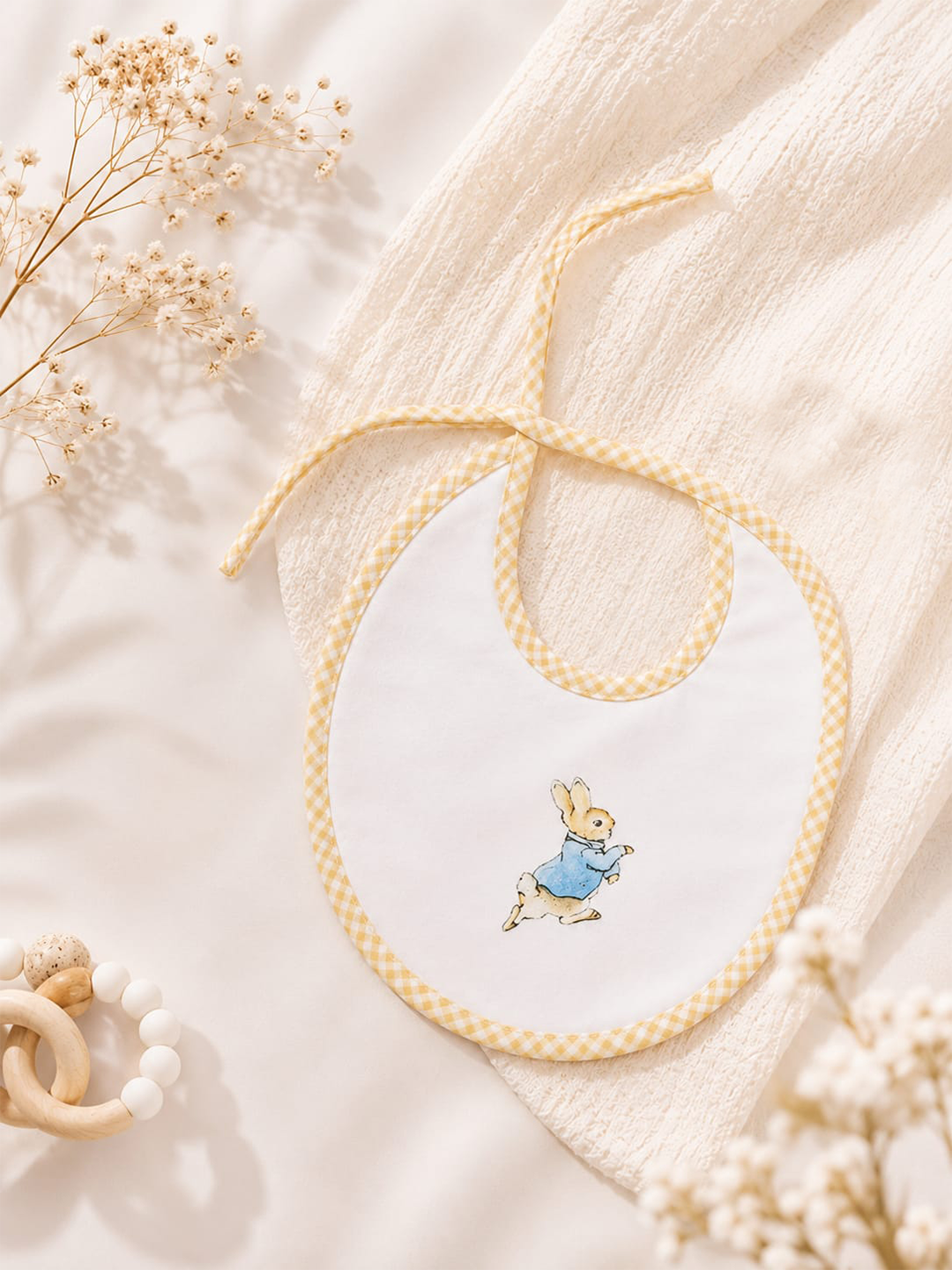 Baby Bib - Peter Rabbit -Yellow