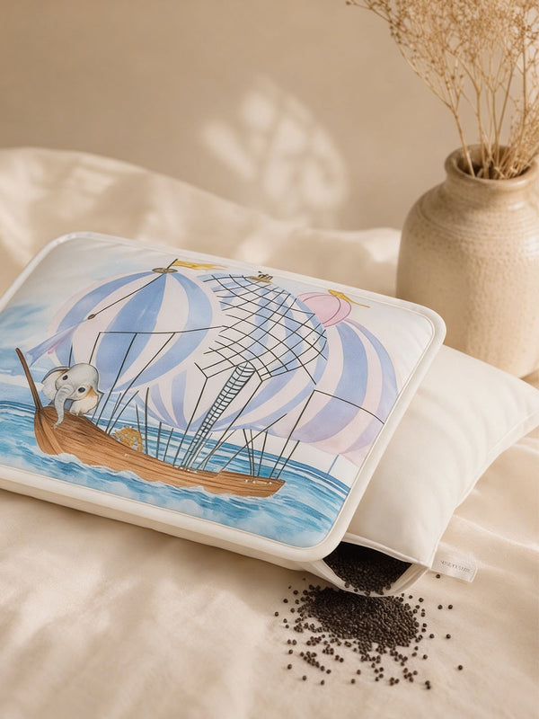 Baby Head Shaping Organic Mustard Seed Pillow - Ele on The Ship