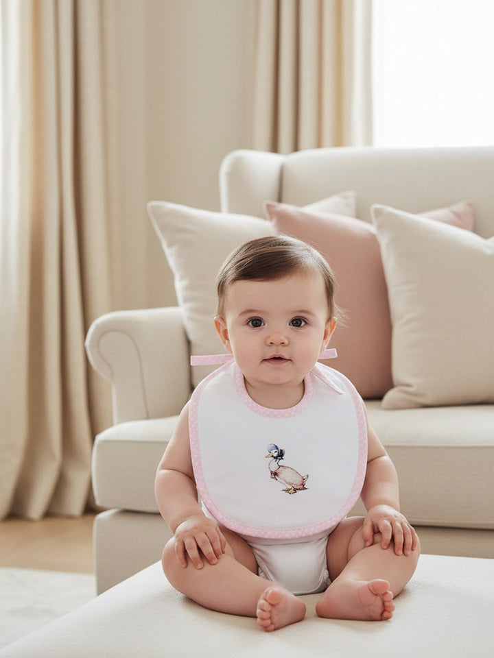 Baby Bib - Peter Rabbit - Pink