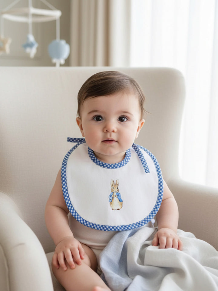 Baby Bib - Peter Rabbit -Blue