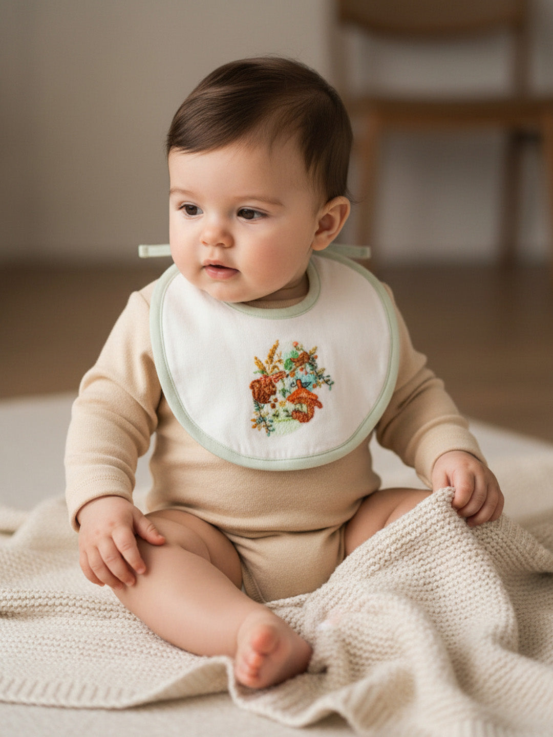 Baby Bib - Squirrel