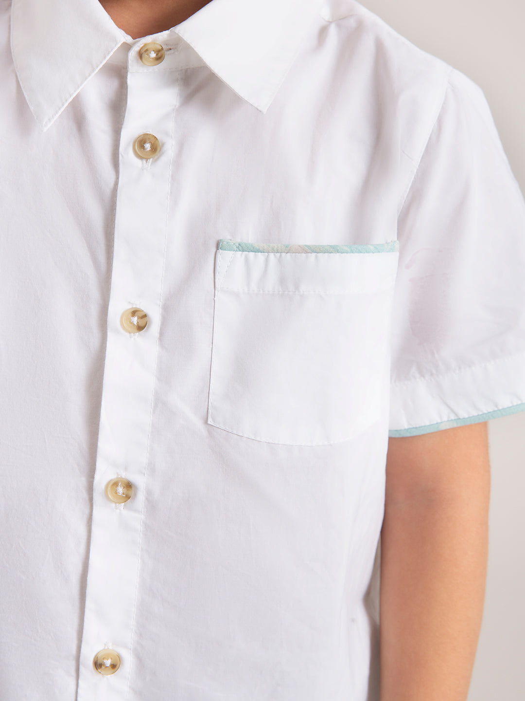 Baby Boy Boat Co-ord Set: Shirt and shorts Sailor zoom view