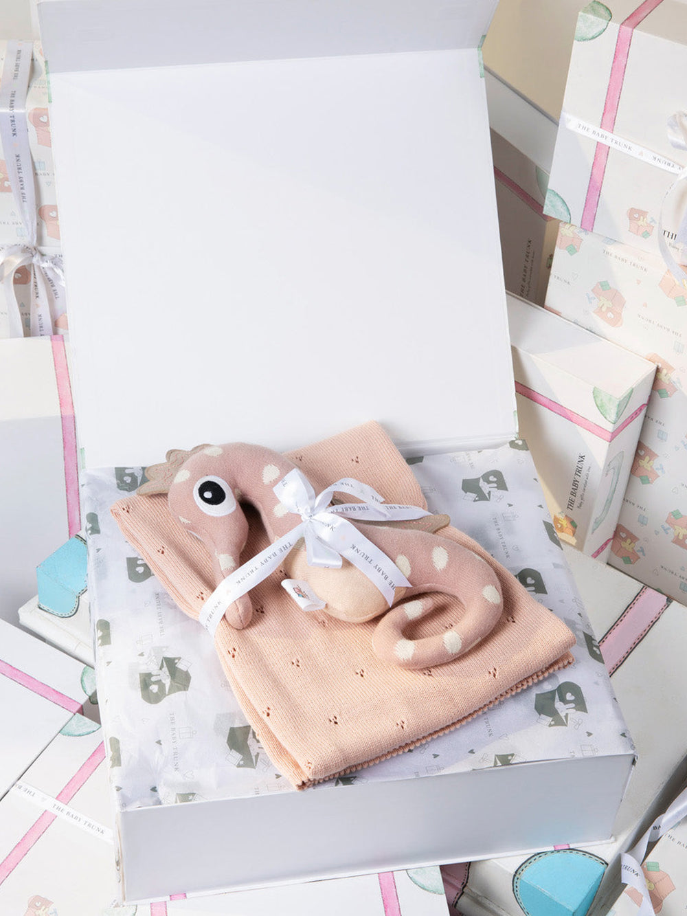 Baby & Toddler Snuggle Blanket Set: Blush Plush Set of 2 for your baby or to gift someone.
