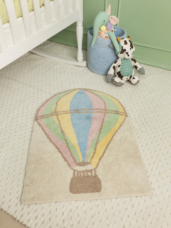 Up & Away Balloon Tufted Nursery Floor Mat