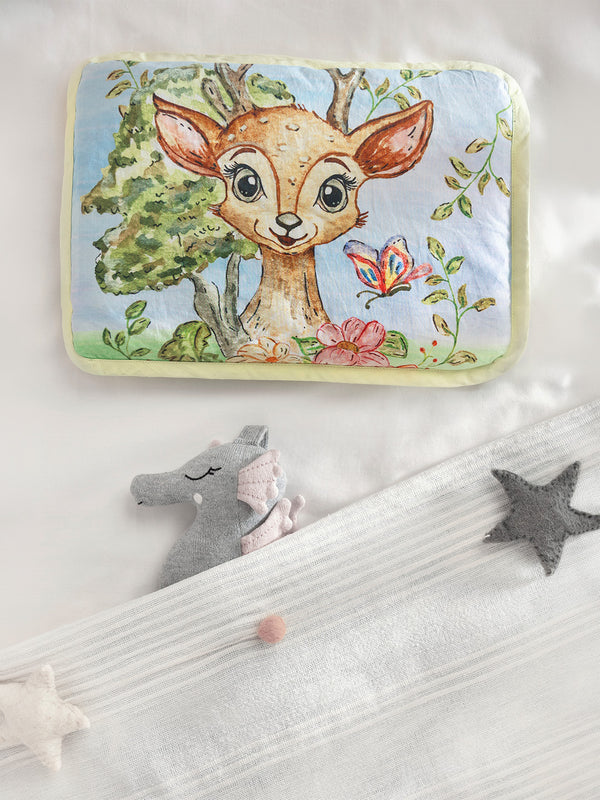 Baby Head Shaping Organic Mustard Seed Pillow - Bambi