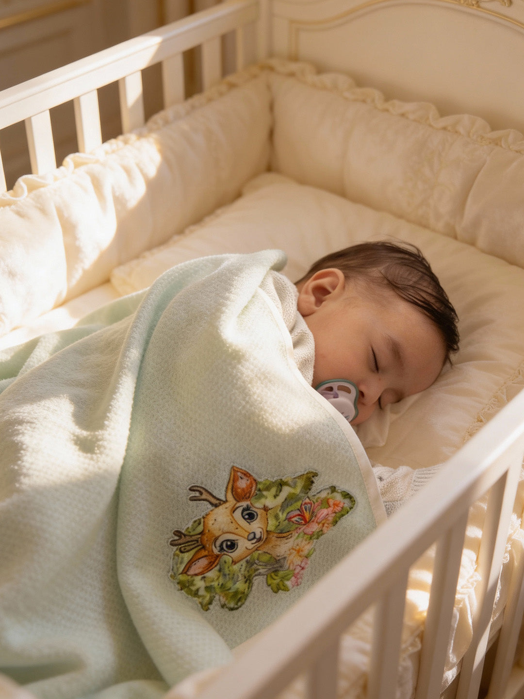 Bambi Applique All Season Cashmere - Baby Blanket