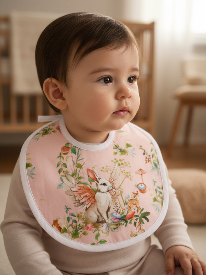 Baby Bib - Blush Bunny