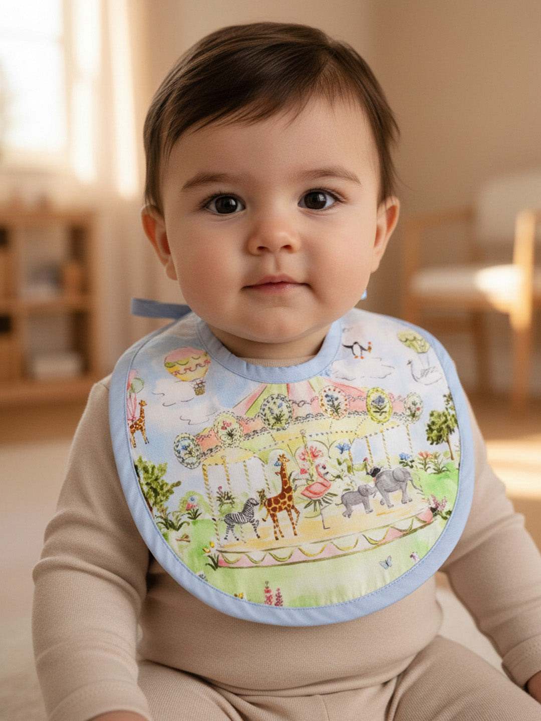 Baby Bib - Carnival Carousel