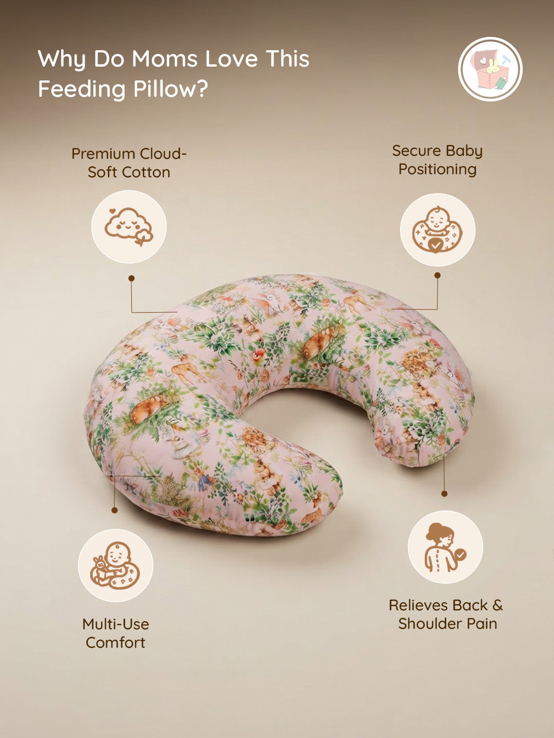 Baby Feeding Pillow - Bambi