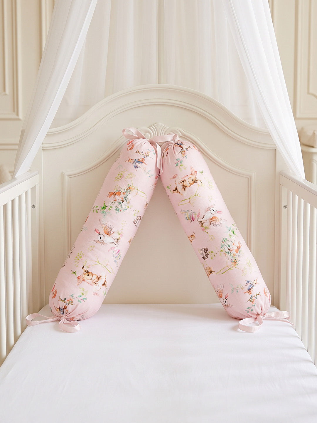 Blush Bunny Bolster Set Of 2