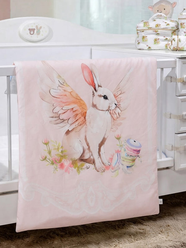 AC Comforter for Newborn Baby | Lightweight - Blush Bunny
