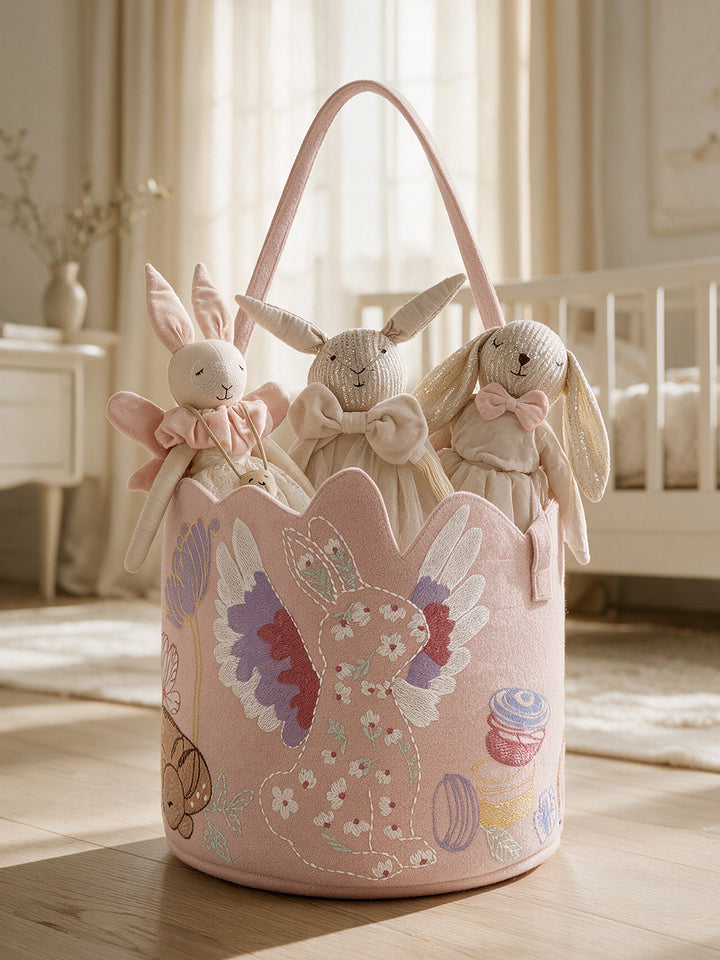 Blush Bunny Nursery Storage Basket