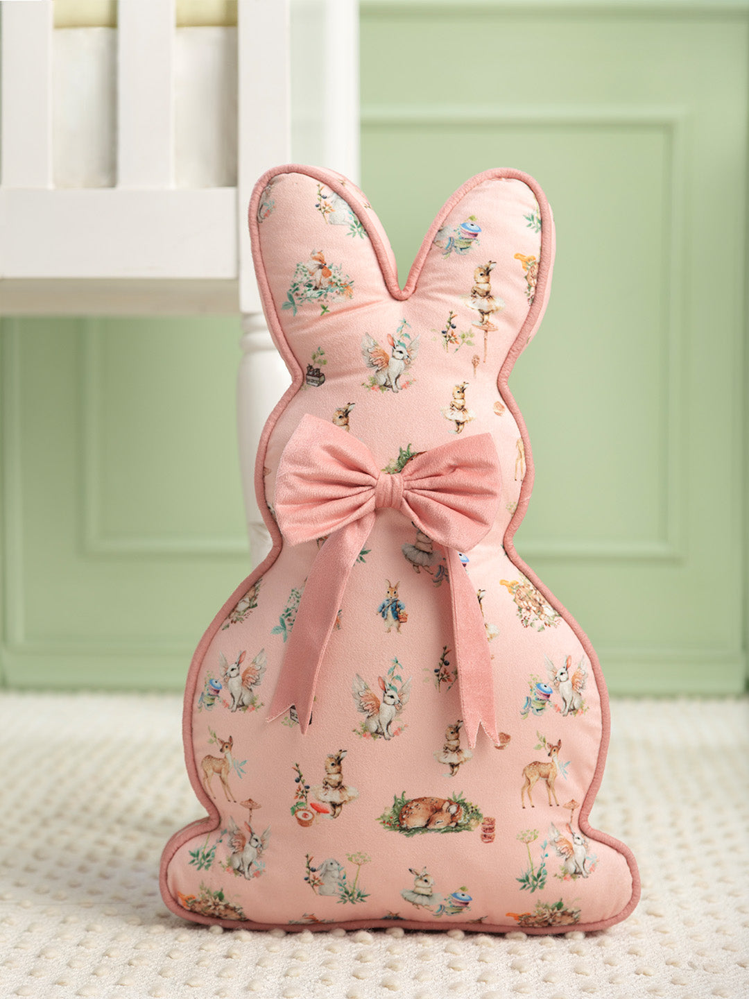 Kid's Cotton Pillow - Blush Bunny