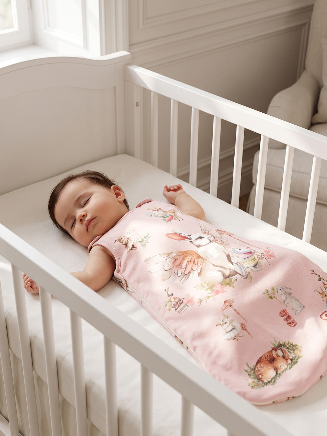 Baby Sleep Sack - Blush Bunny