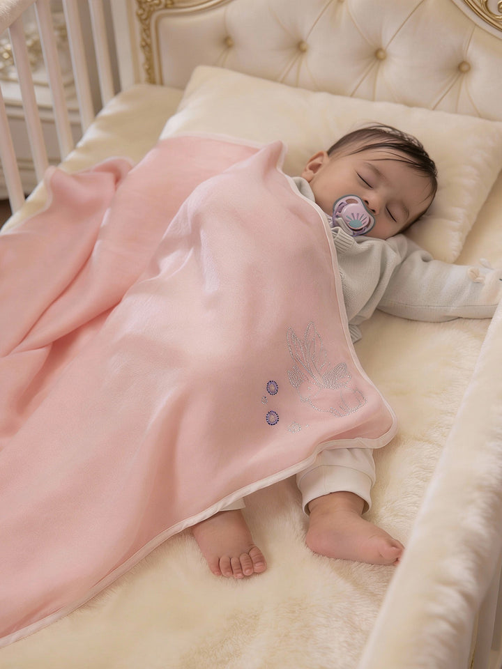 Blush Bunny Baby Blanket