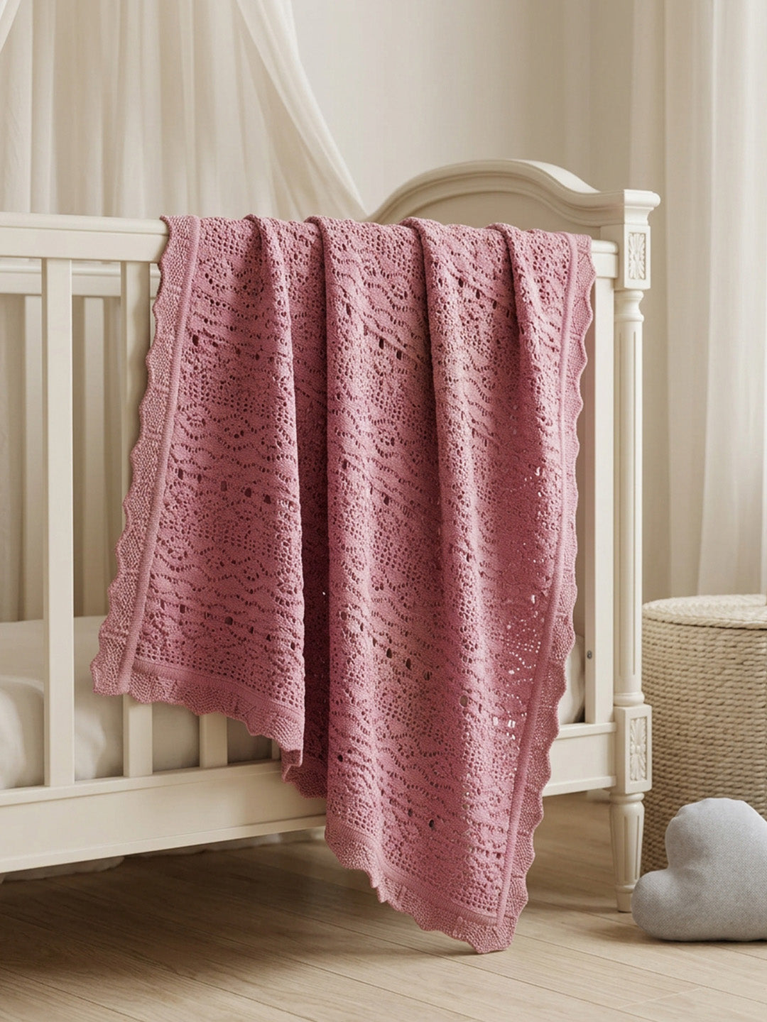 Blushing Peony Baby Blanket