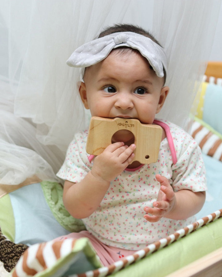Organic Wooden Camera Teether