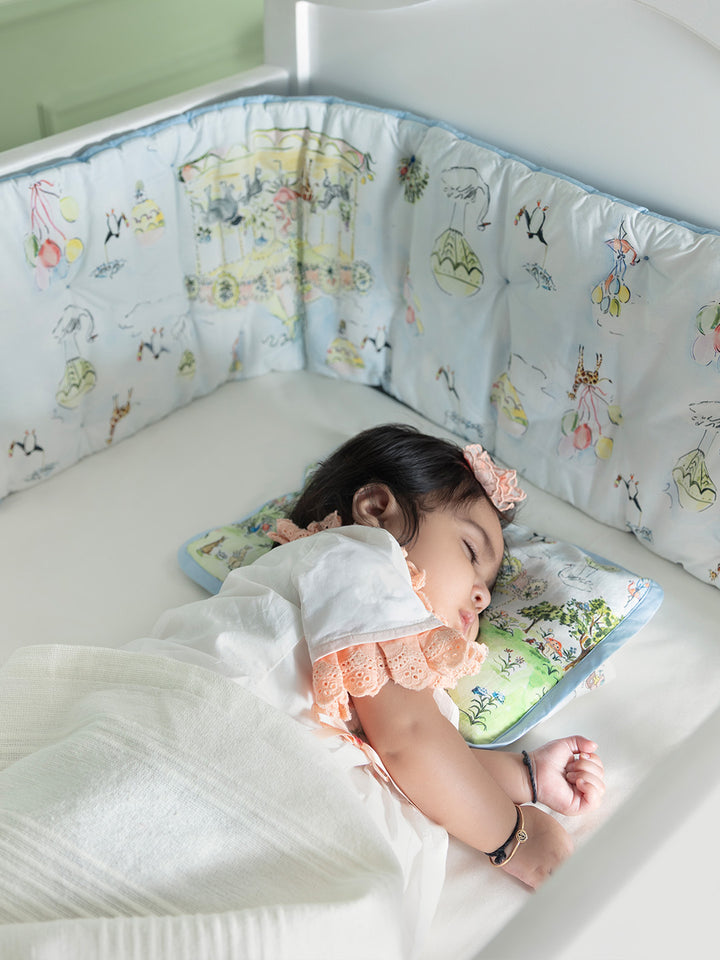 Baby Cot Bumper - Carnival Carousel