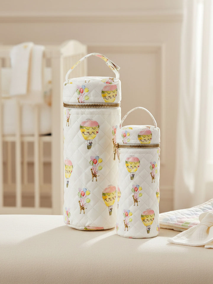 BABY & TODDLER BOTTLE COVER SET: CARNIVAL CAROUSEL SET OF 2