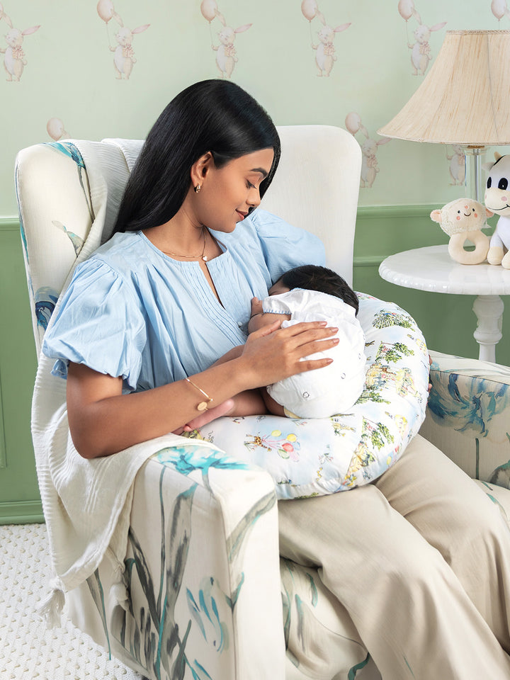 Baby Feeding Pillow - Carnival Carousel