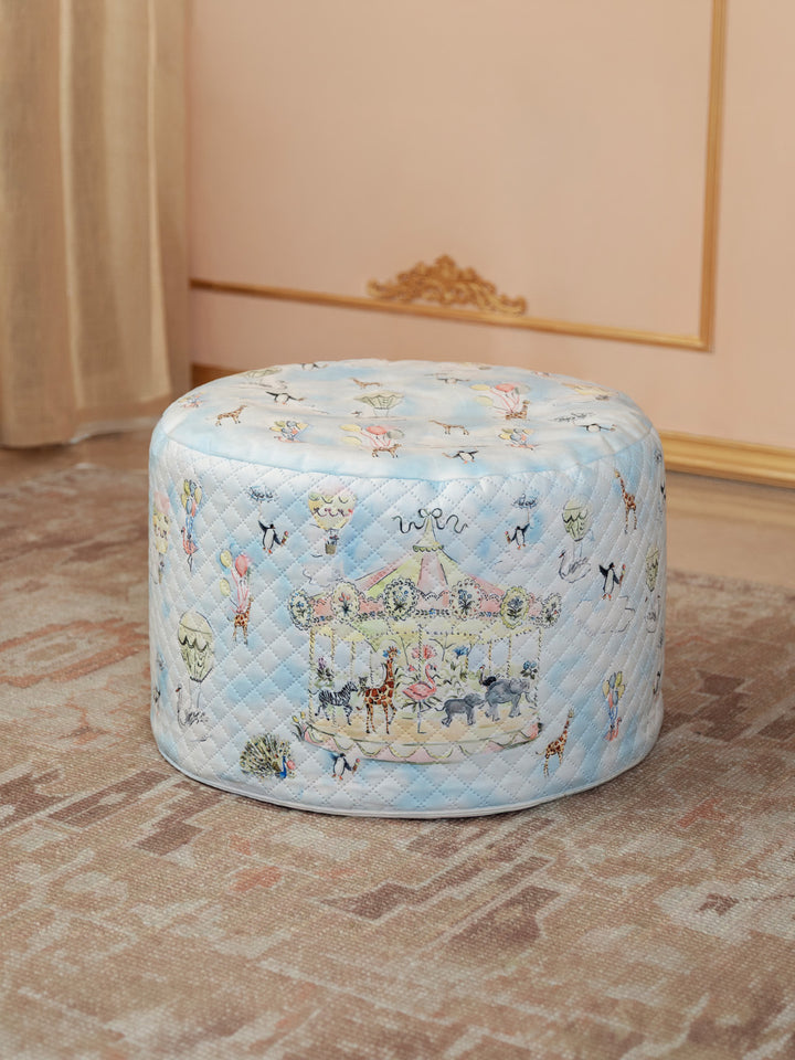 Plush Pouffe - Carnival Carousel