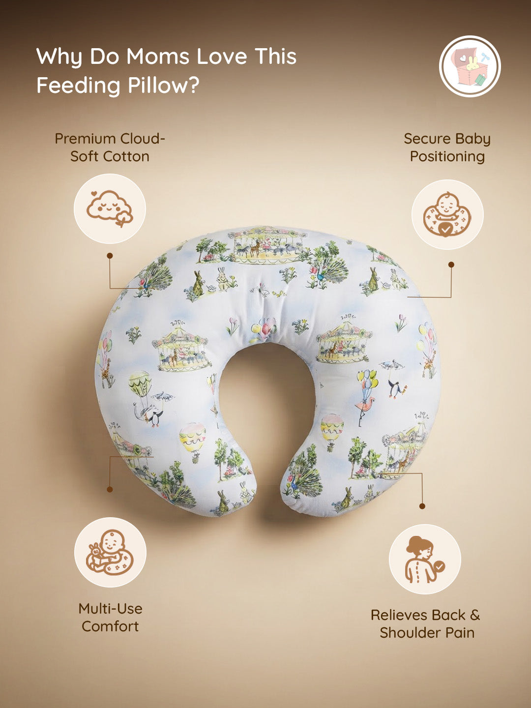 Baby Feeding Pillow - Bambi