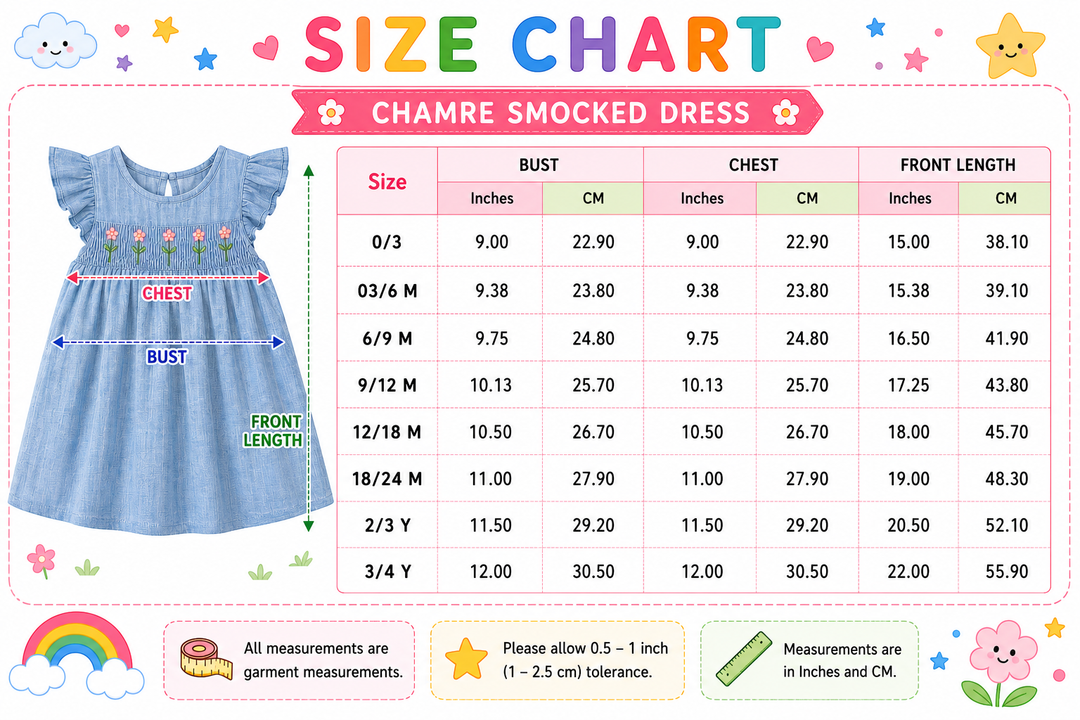 Girl's Summer Dress in Blue - Floral