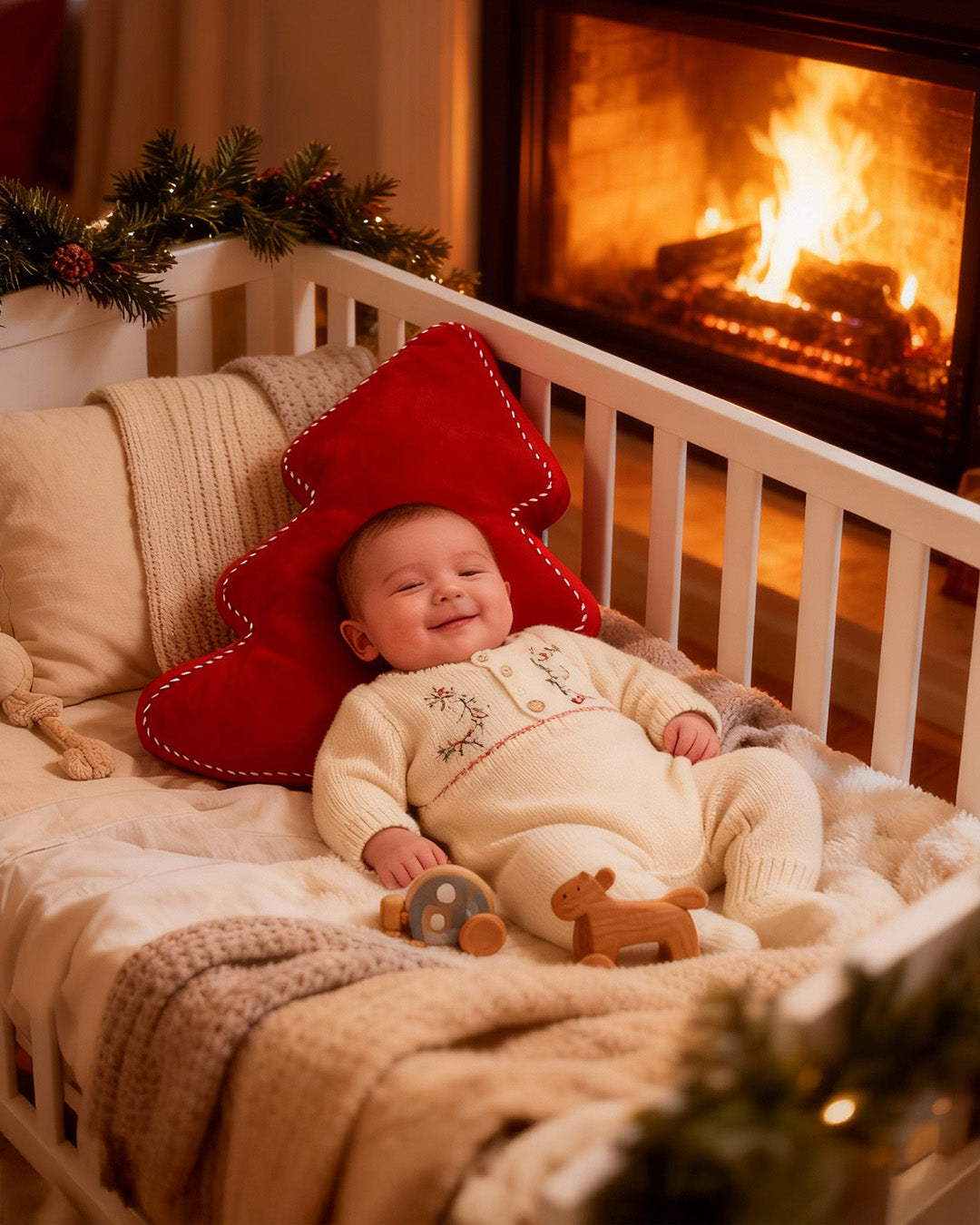 Christmas Tree Plush Cushion