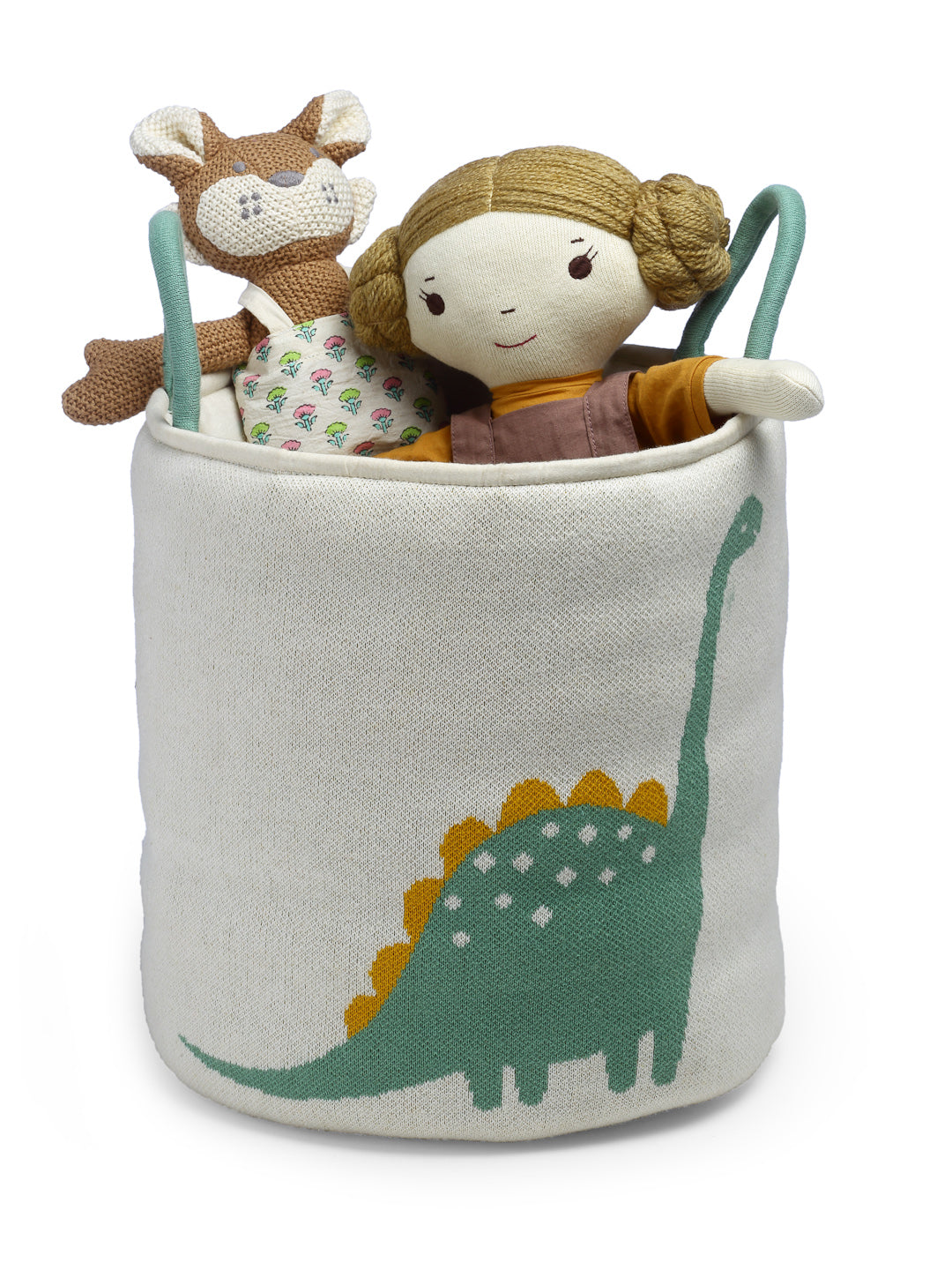 Dinosaur Knitted Basket